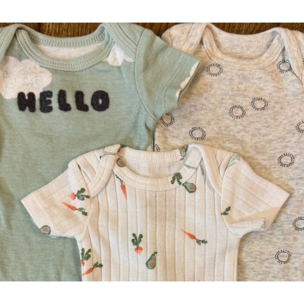 Carter's Baby Boy Unisex Preemie Bodysuits Tee Shirts Clothes Lot Reborn Doll